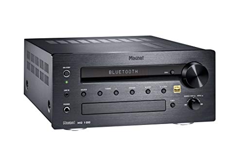 Magnat MC 100 | Kompakter High-End Stereo CD-Receiver mit Hi-Res Qualität | CD, DAB+, FM, Bluetooth®, Audiostandard Qualcomm® aptX(TM) - schwarz von Magnat