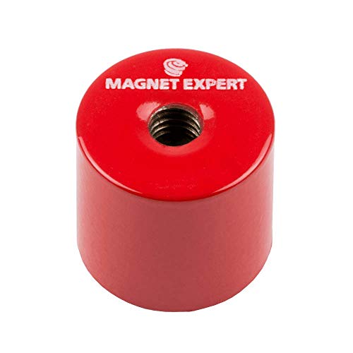 Alnico Deep Pot Magnet Für Hochtemperatur -, Technik - und Fertigungsanwendungen - 20,5mm Durchmesser x 19mm Dicker C/W M6 Gewindeloch - 4kg Zug von first4magnets
