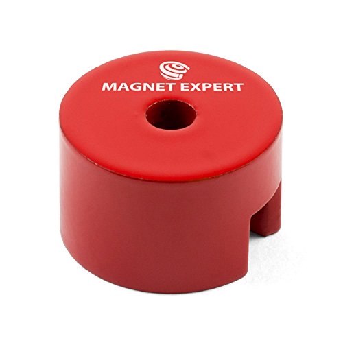 Alnico - Knopfmagnet Für Hochtemperatur - und Außenanwendungen - 25,4mm Durchmesser x 16mm Dicker C/W 5mm Zentralloch - 3,2kg Ziehen von Magnet Expert
