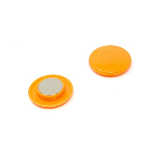 Hochleistungsorange - Planungsbüro - Magnet Für Kühlschrank, Whiteboard, Notizboard 40mm x 11mm Hoch - Pack von 6 von Magnet Expert