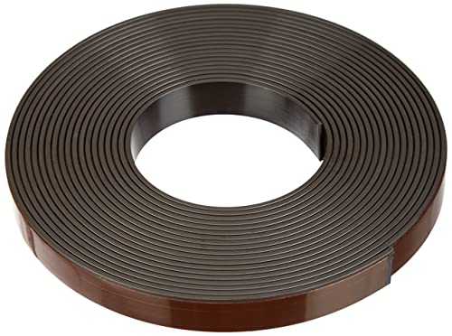 MagFlex® 12.7 mm Breite Flexible Magnetband - Premium Self Adhesive - Polarität B (5 Meter Länge) von Magnet Expert