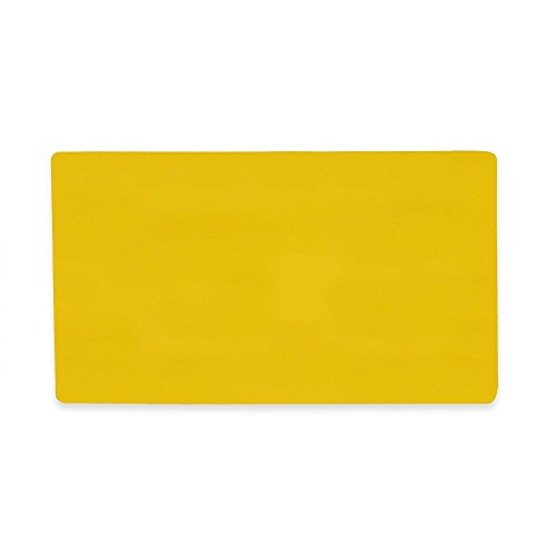 Magflex® Flexible Magnetblech Mit Glänzender Gelbe Trockene Wipe - Oberfläche zum Erstellen von Scrumboards, Abnehmbar - 140mm x 80mm x 0,85mm - 50 - Pack von 50 von first4magnets