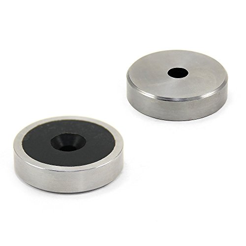 N42 Neodym Edelstahl - und Gummi - Beschichtetes Topfmagnet Für Kunst, Kunsthandwerk, Modellherstellung - 32mm Durchmesser - Pack von 4 von Magnet Expert