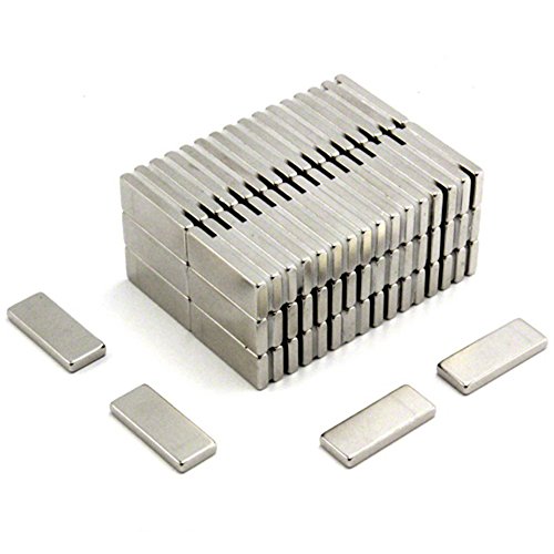N42 Neodym - Magnet Für Kunst, Handwerk, Modellherstellung - 25mm x 10mm x 3mm Dick - 4,3kg Zug - Pack von 200 von Magnet Expert