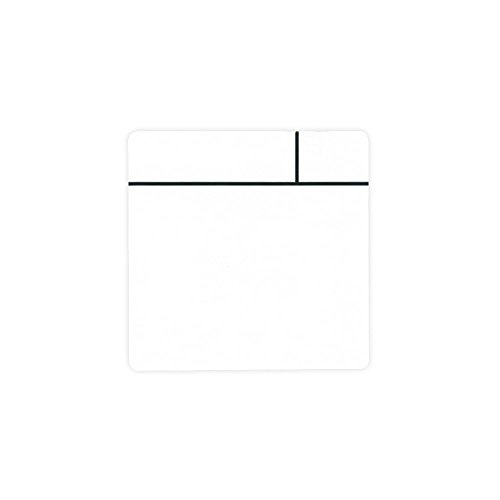 Magflex® Flexibler Glanz Weiß Trocken - Wipe Scrumboard Magnet zum Erstellen von Entfernbar - 75mm x 75mm - Packung von 5 von first4magnets
