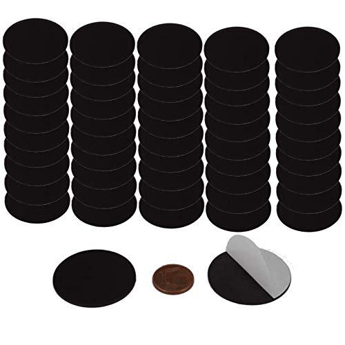 Magnetplättchen Selbstklebend Stark - Magnete zum Basteln und Kleben - selbstklebende Plättchen - Poster Bilder Unsichtbare Befestigung (32mm) von Magnet-Kauf