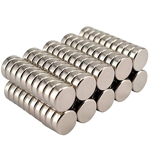 Neodym Magnet N52 Scheibe - Starke Magnetscheibe 6mm Durchmesser - 6x2mm Neodym Magnete Runde Scheiben Pinnwand Whiteboard Magnettafel [100 Stück] von Magnet-Kauf
