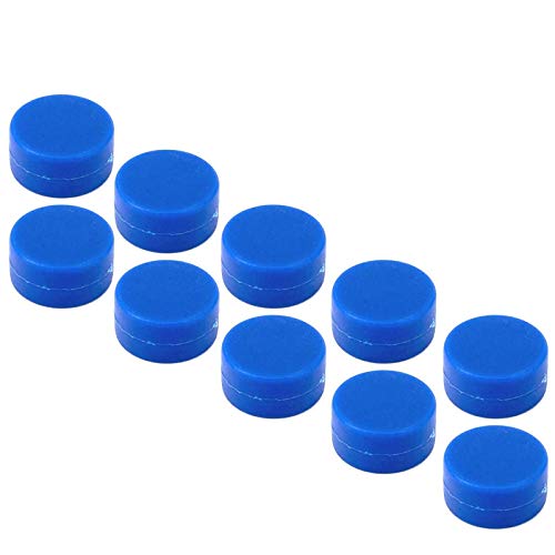 Neodym Magnet Scheiben Gummiert - Pinnwand Magnetscheiben - Wasserfest 12x6mm 3,5KG Stark - Gummi Magnete für den Außenbereich Wasserdicht - Scheibenmagnet Whiteboard Magnettafel [10 Stück] (Blau) von Magnet-Kauf
