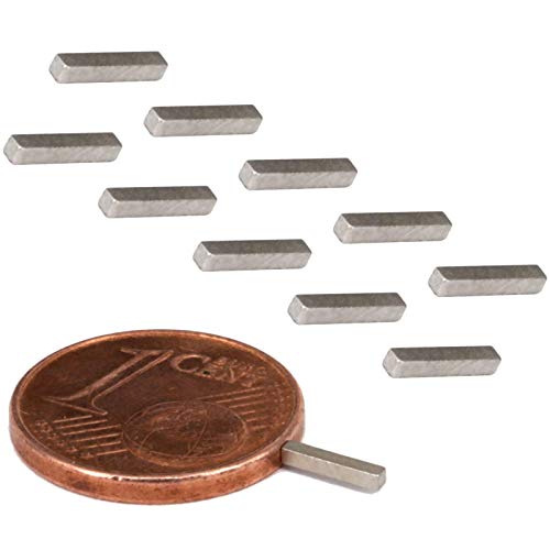 Neodym Magnete Extra Stark Quader 1x1x6mm - Stabmagnet Magnetquader - Mini Neodym Magnet 1mm - Quadermagnet 1 x 1 x 6mm - N52 Stark Neodym-Magnete [10 Stück] von Magnet-Kauf
