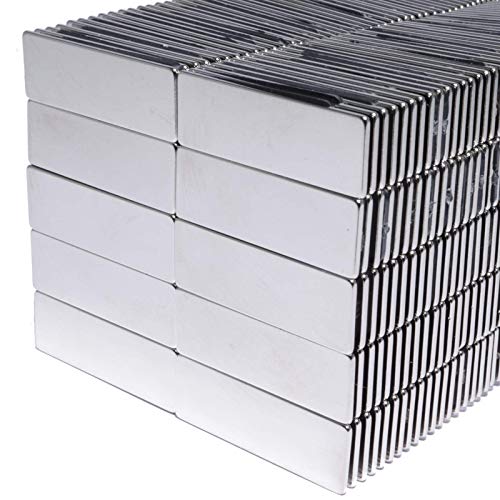 Neodym Magnete Extra Stark Quader 30x10x1mm - 4 Kg Powermagnet - Neodym Magnet 30mm - Quadermagnet 30 x 10 x 1 mm - N52 Stark Neodym-Magnete (50 Stück) von Magnet-Kauf