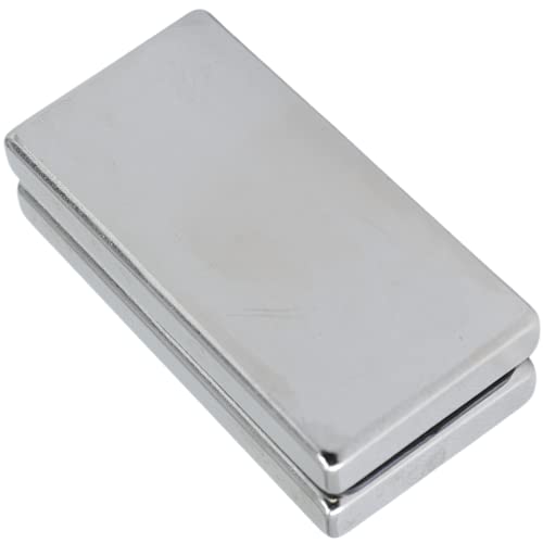 Magnet-Kauf Neodym Magnete Extra Stark Quader 40x20x5mm - 13 Kg Powermagnet - Silber von Magnet-Kauf
