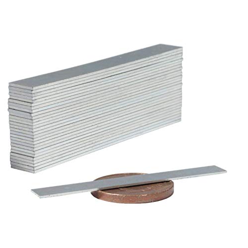Neodym Magnete Extra Stark Quader 40x5x0,5mm - Powermagnet - Neodym Magnet 40mm - Quadermagnet 40 x 5 x 0,5 mm - N52 Stark Neodym-Magnete [20 Stück] von Magnet-Kauf