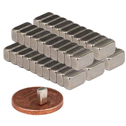 Neodym Magnete Extra Stark Quader 5x3x1mm - Stabmagnet Magnetquader - Mini Neodym Magnet 5mm - Quadermagnet 5 x 3 x 1mm - N52 Stark Neodym-Magnete [50 Stück] von Magnet-Kauf