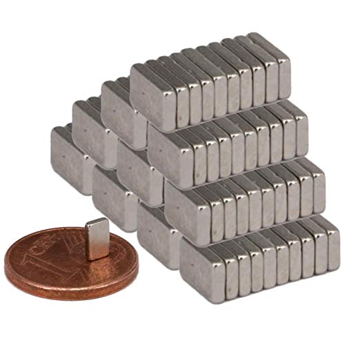 Neodym Magnete Extra Stark Quader 5x3x2mm - Stabmagnet Magnetquader - Mini Neodym Magnet 5mm - Quadermagnet 5 x 3 x 2mm - Stark Neodym-Magnete (100) von Magnet-Kauf