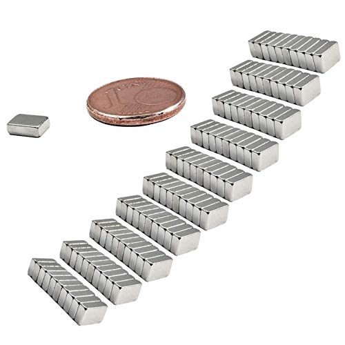Neodym Magnete Extra Stark Quader 6x4x2mm - Stabmagnet Magnetquader - Mini Neodym Magnet 6mm - Quadermagnet 6 x 4 x 2mm - Stark Neodym-Magnete [100 Stück] von Magnet-Kauf