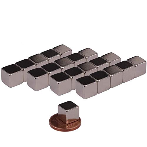 Neodym Magnete Mini Magnet 8x8x8mm Würfel Quader Für Magnettafel Pinnwand Kühlschrank Starker Magnetquader - Whiteboard Quadermagnet 8mm Magnet Würfelmagnet Cube (20) von Magnet-Kauf