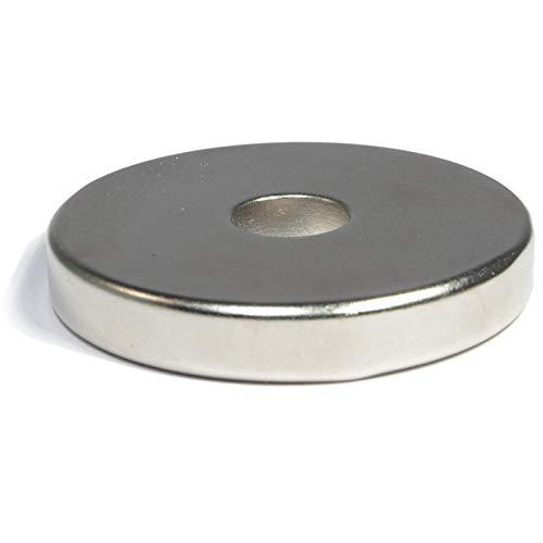 Neodym Ringmagnete Mit Loch - Magnet Bohrung 12mm - Runder Ring Magnet 50mm x 8mm Scheiben Magnete Stark - Flach Rund -Stark (1) von Magnet-Kauf