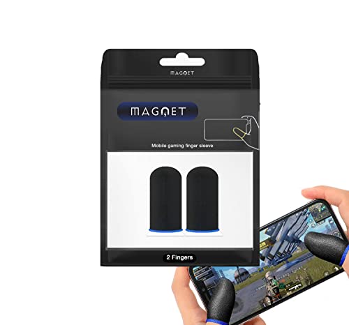 Magnet - 2 Stück Fingerstulpen Gaming Finger – Touchscreen optimiert Schießen, Berührungen und Zielen Sensitive von Magnet