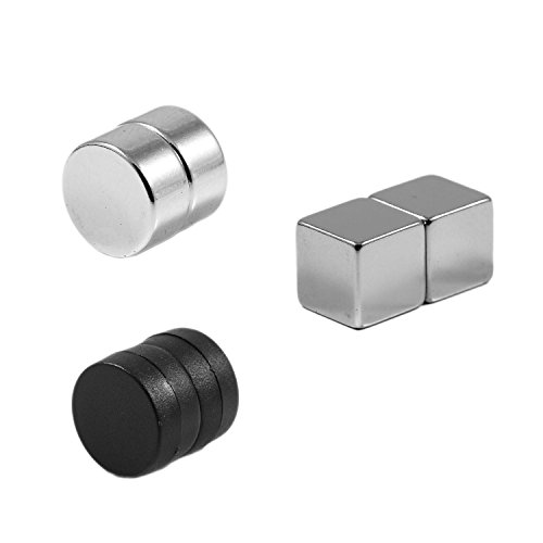 Magnetastico® | Glasmagnettafel Magnete Neodym N52 | Extrem Starke Magnete für Glas-Magnetboard | Set Magneten für Glas-Magnetwand & Glas-Magnettafel | 6X Würfelmagnete, Scheibenmagnete & Büromagnete von Magnetastico