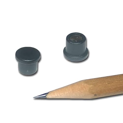 20 Neodym Pinnwand Magnete Ø10x8 mm - schwarz von Magnethandel