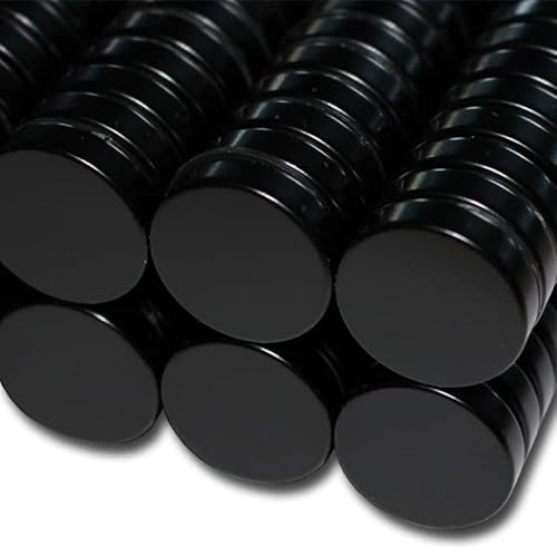 20 Neodym Scheibenmagnete Ø25x6 mm NdFeB N35 schwarz Epoxy - Haftkraft ca. 20 kg - von Magnethandel