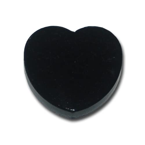 5 Herz Magnete - Pinnwandmagnete Herzen Ferrit - schwarz von Magnethandel