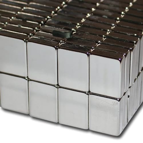 5 Neodym Magnete 20x15x5 mm NdFeB N38 Blockmagnete vernickelt - Haftkraft ca. 5,4 kg - von Magnethandel