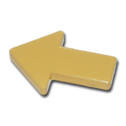 5 Pfeil Magnete - Pinnwandmagnete Pfeile Ferrit - gelb von Magnethandel
