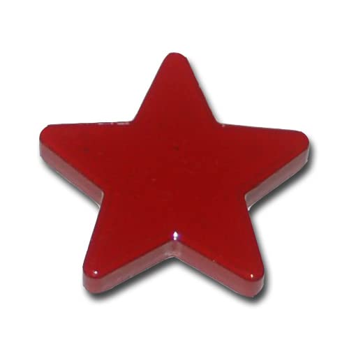5 Stern Magnete - Pinnwandmagnete Sterne Ferrit - rot von Magnethandel