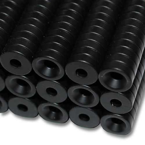 Magnethandel I 250 Stück Neodym Ringmagnete Ø 10 x Ø 3,5 x 3 mm Süd mit Bohrung und Senkung Schwarz Epoxy Starke Scheibenmagnete mit Bohrung Supermagnete Haftkraft 700g Ringmagnete zum Verschrauben Magnethandel I 250 Stück Neodym Ringmagnete Ø 10 x Ø 3,5 x 3 mm Süd mit Bohrung und Senkung Schwarz Epoxy Starke Scheibenmagnete mit Bohrung Supermagnete Haftkraft 700g Ringmagnete zum Verschrauben von Magnethandel