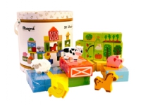 Magni - Building bricks in sorter box - Animal farm( 3907 ) von Magni
