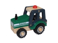 Traktor i træ med gummihjul/ Wooden Tractor w. rubber wheels von Magni