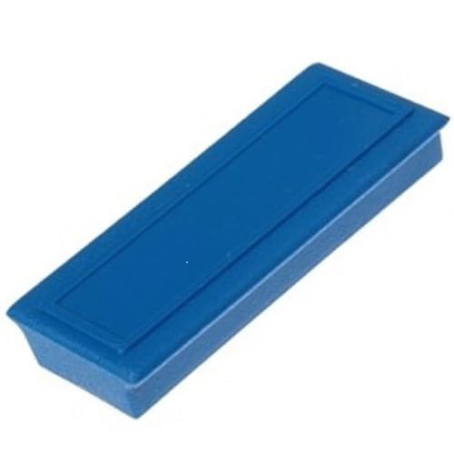 20 x Rechteck-Magnet Ferrit 53 x 22,5 x 9 mm L x B x H Pinnwand Magnete Memomagnet mit Etikettenfläche - Haftkraft 1,5 kg - Büromagnet Kühlschrankmagnet - 20 Stück, Farbe:blau von Magnosphere