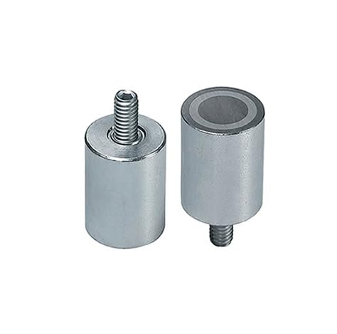 5 x Neodym-Stabgreifer Ø 10 mm mit Gewindezapfen M4x8 - hält 2,4 kg - 5 Stück - Starke Magnete mit Gewinde (Magnetsysteme) für Industrie & Zuhause von Magnosphere