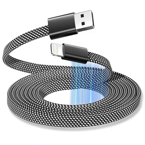 Magtame Magnetic Coiled Lightning Kabel, 1.5M MFi Certified USB A Phone Ladegerät Kabel Schnellladen, Flat Tangle Free Kabel Geflochten Kompatibel mit Phone 14 13 12 11 Pro Max XR XS X 8 von Magtame