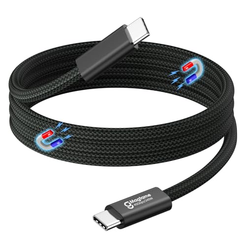 USB 4 Kabel 240W, 0.75M magnetisches USB C Kabel, Support Display 8K@60HZ, 4K@144HZ 40Gpbs Datenübertragung, USB C auf USB C Kabel für Phone 16Pro/15ProMax, für Mac_Books, USB C Hub Docking Station von Magtame