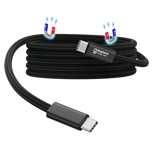 USB 4 Kabel 240W, 1.5M magnetisches USB C Kabel, Support Display 8K@60HZ, 4K@144HZ 40Gpbs Datenübertragung, USB C auf USB C Kabel für Phone 15Pro/15ProMax, für Mac_Books, USB C Hub Docking Station USB 4 Kabel 240W, 1.5M magnetisches USB C Kabel, Support Display 8K@60HZ, 4K@144HZ 40Gpbs Datenübertragung, USB C auf USB C Kabel für Phone 15Pro/15ProMax, für Mac_Books, USB C Hub Docking Station von Magtame