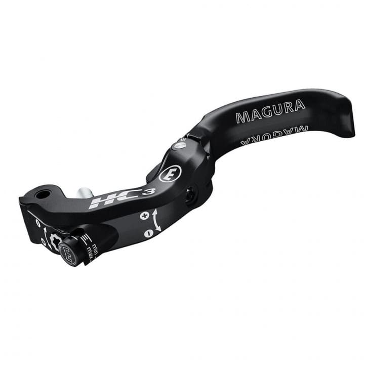 Bremshebel HC3 1-Finger Aluminium-Hebel schwarz, Reach Adjust mit Werkzeug, Ratio Adjust mit Werkzeu von Magura