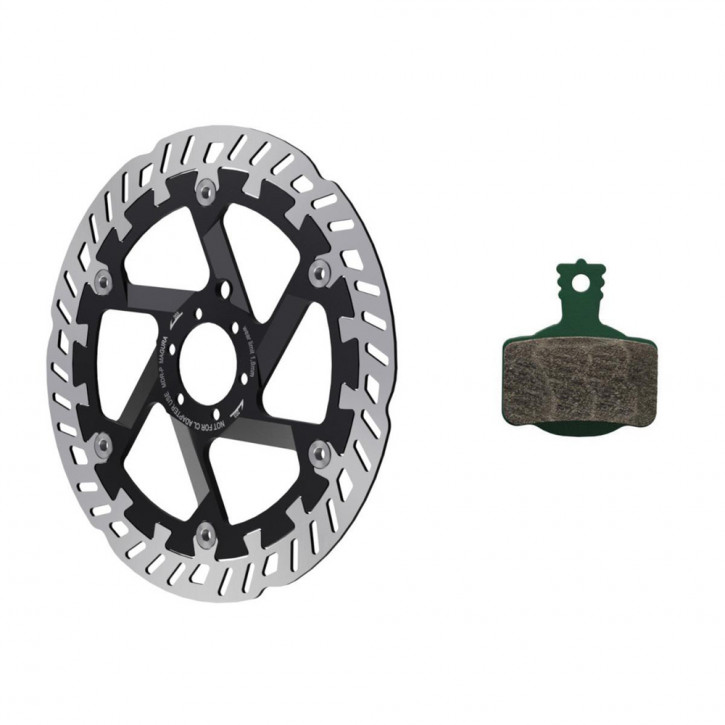 Magura MT eSTOP Optimized Kit 180/P - 7.S: Bremsscheibe MDR-P, Ø 180 mm, 6-Loch und Bremsbelag 7.S Magura MT eSTOP Optimized Kit 180/P - 7.S: Bremsscheibe MDR-P, Ø 180 mm, 6-Loch und Bremsbelag 7.S von Magura