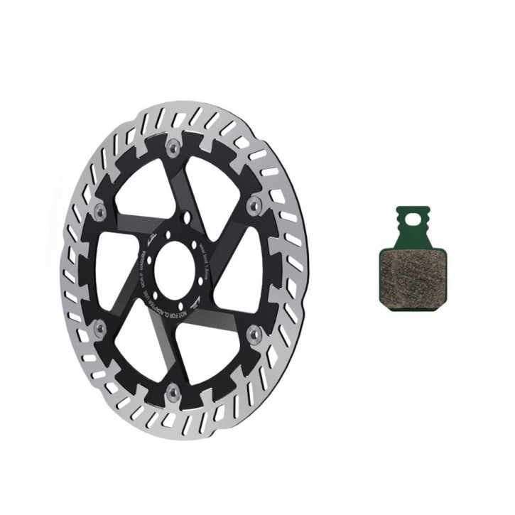 Magura MT eSTOP Optimized Kit 180/P - 8.S: Bremsscheibe MDR-P, Ø 180 mm, 6-Loch und Bremsbelag 8.S Magura MT eSTOP Optimized Kit 180/P - 8.S: Bremsscheibe MDR-P, Ø 180 mm, 6-Loch und Bremsbelag 8.S von Magura