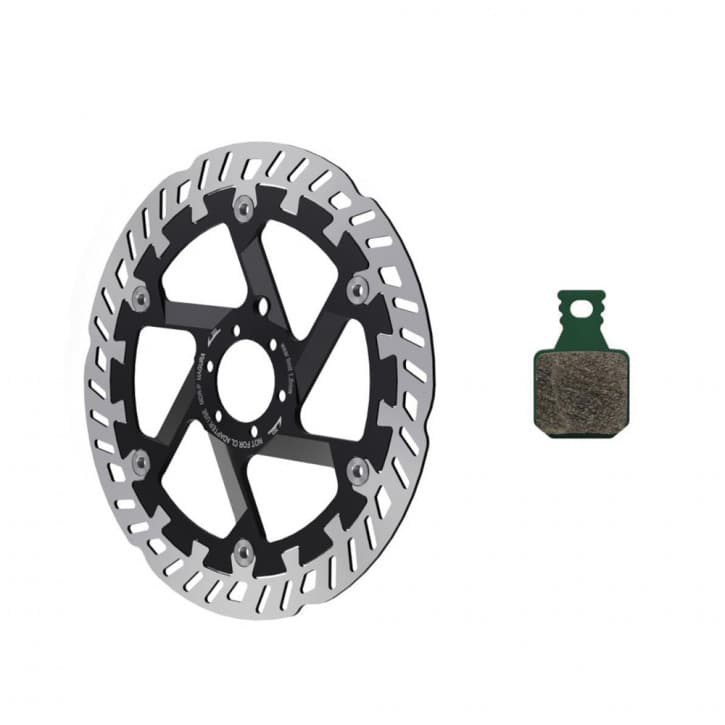 Magura MT eSTOP Optimized Kit 180/P - 8.S: Bremsscheibe MDR-P, Ø 180 mm, 6-Loch und Bremsbelag 8.S von Magura