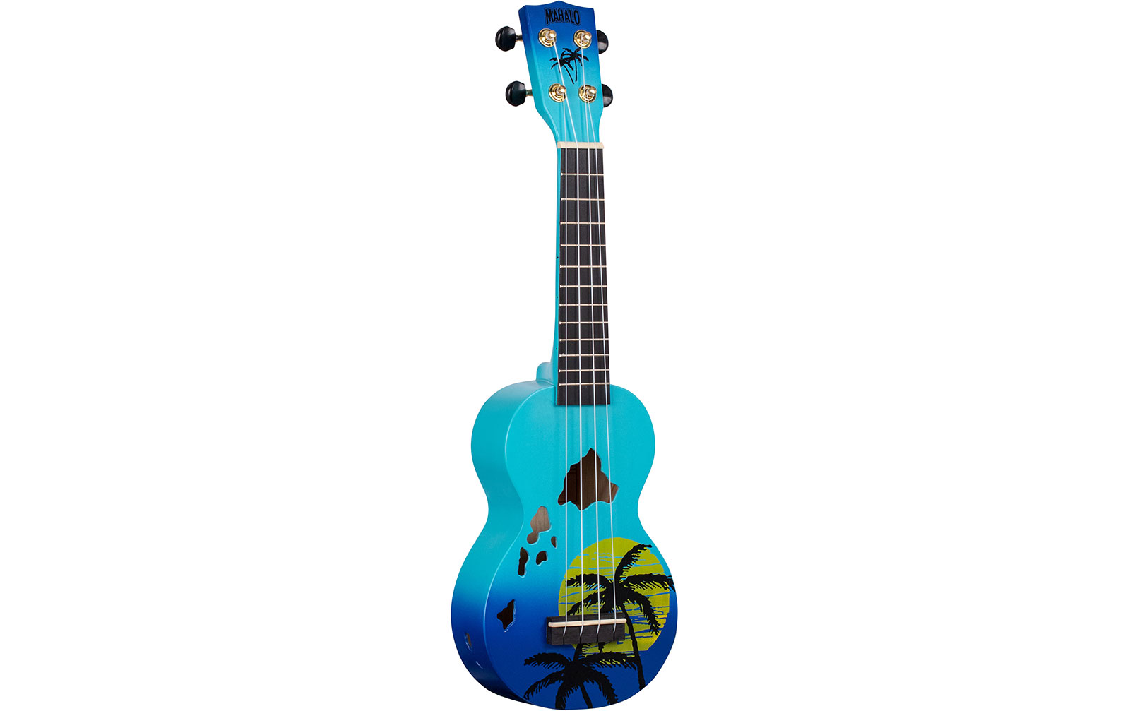 Mahalo Designer Ukulele Hawaii (Blue Burst) von Mahalo