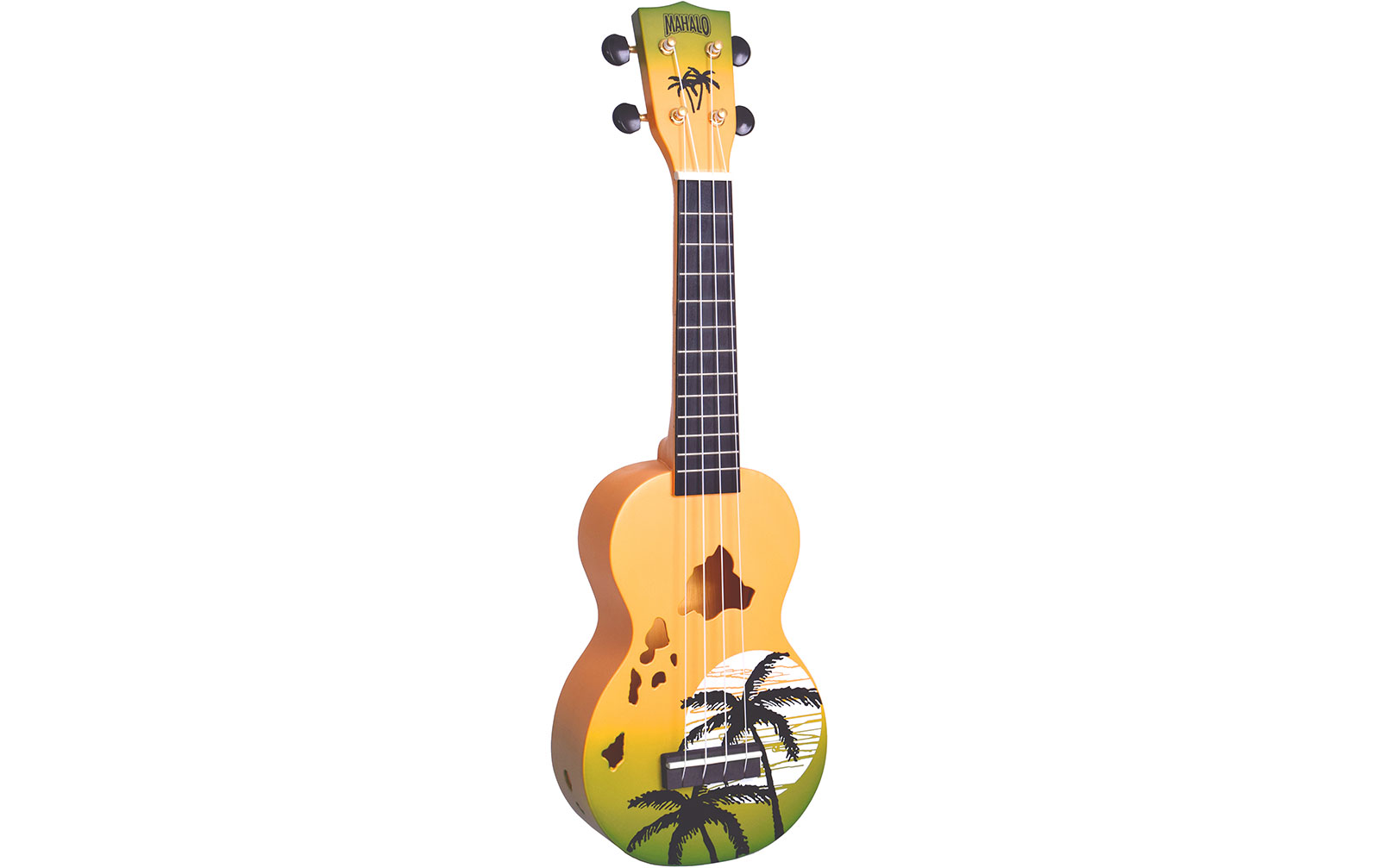 Mahalo Designer Ukulele Hawaii (Green Burst) von Mahalo