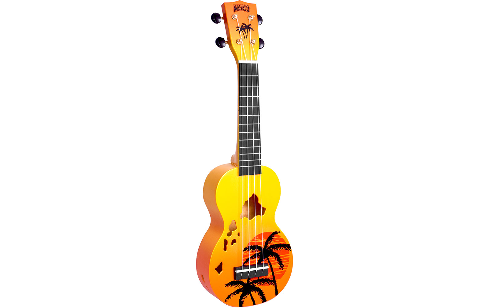 Mahalo Designer Ukulele Hawaii (Orange Burst) von Mahalo