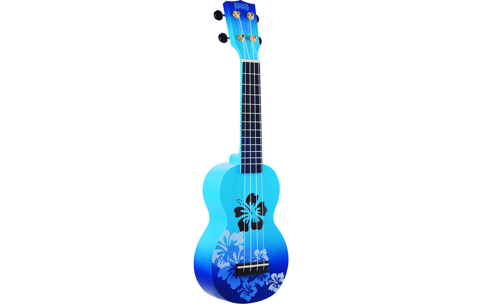 Mahalo Designer Ukulele Hibiscus (Blue Burst) von Mahalo