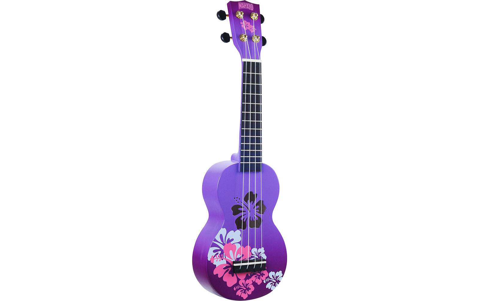 Mahalo Designer Ukulele Hibiscus (Purple Burst) von Mahalo