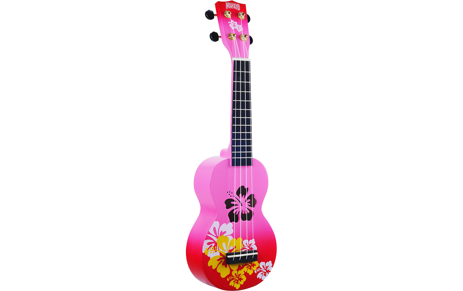 Mahalo Designer Ukulele Hibiscus (Red Burst) von Mahalo