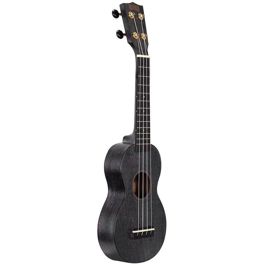 Mahalo MS1TBK Slimline Series Soprano Ukulele (Transparent Black) von Mahalo