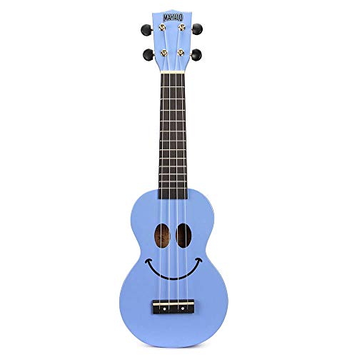 Mahalo Smiley Series - Sopran Ukulele - Light Blue von Mahalo