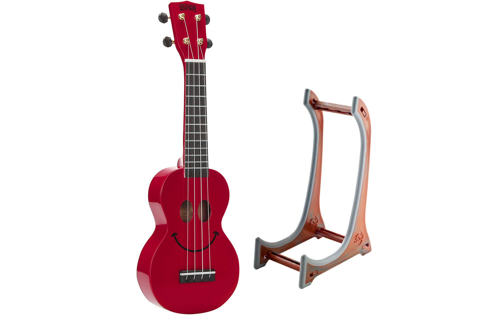 Mahalo Smiley Ukulele Red Set inkl. Ukulelenständer Mahalo Smiley Ukulele Red Set inkl. Ukulelenständer von Mahalo